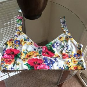 Zara Trafaluc Floral Bra Top